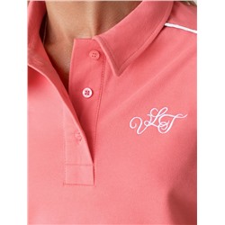 Футболка-поло из фактурного трикотажа