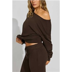 Женский свитшот / толстовка  с открытыми плечами 6 цветов ГАРА*Ж