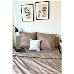 КПБ Шоколадный страйп бязь НАТАЛИ #1027655