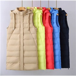 Женский жилет средней длины