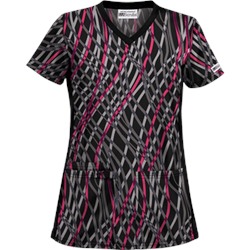 UA Zippity Zappity Black Scrub Top