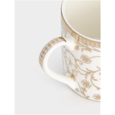 Пара кофейная, 2 перс, 4 пр, фарфор N, белая, с золотистым орнаментом, Golden