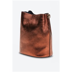 Bandolera de piel Bruna Naranja