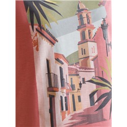 Футболка из фактурного полотна с авторским принтом