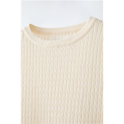 POINTELLE KNIT TOP