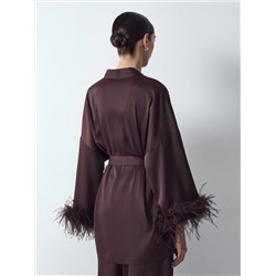 Блузка-кимоно с перьями, B2724/samali