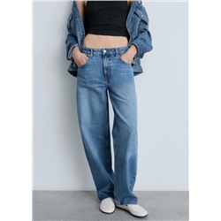 Jeans balloon tiro medio