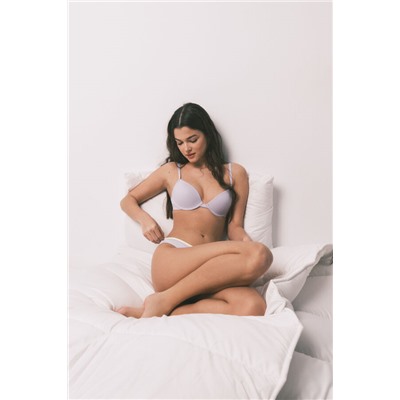 Sujetador push up algodón lila