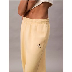 New Arrival Monogram Logo Fleece Wide Leg Sweatpants