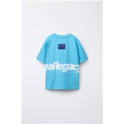 T-SHIRT WITH LABEL PRINT