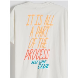 Футболка прямого кроя с принтом