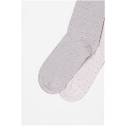 2 pares de calcetines Blanco y gris claro