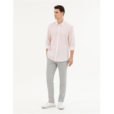 Gri Slim Fit Jogger Kanvas Pantolon
