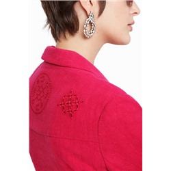 Americana fucsia troquelada