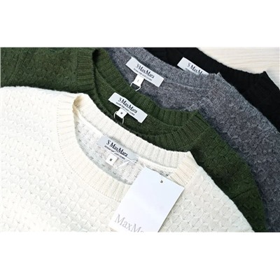 Женский вязаный крючком шерстяной свитер Макс Мар*а