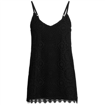 Damen Top mit Häkelspitze