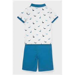 Set - Poloshirt und Shorts - Bio-Baumwolle