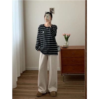 Уютный свободный лонг в полоску   Экспорт