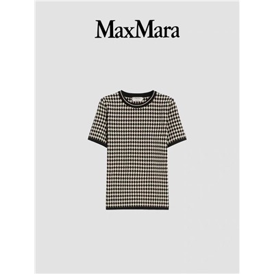 Трикотажный джемпер  с коротким рукавом  MaxMar*a ОРИГИНАЛ!