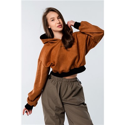 Свитшот 4 оверсайз короткий