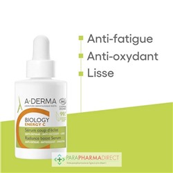 A-Derma Biology Energy C Sérum Coup d'Éclat BIO 30ml
