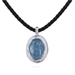 Колье-чокер Грация (кристаллы SW 14х10 байкальский лед; покрытие родий) 38-45см, Есть комплект