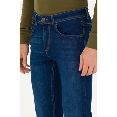 Erkek Koyu Mavi Jean Pantolon