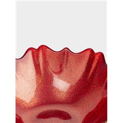 Салатник, 16х5 см, 450 мл, стекло, красный, Seville