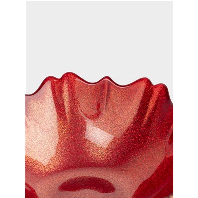 Салатник, 16х5 см, 450 мл, стекло, красный, Seville