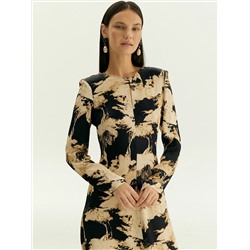 Платье с абстрактым принтом, PL1693/carn