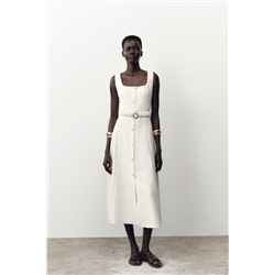 MIDI DRESS WITH BELT