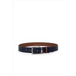 Erkek Çift Taraflı Lacivert Kemer