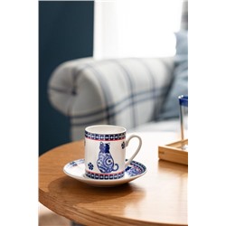 Chat 2'li Kahve Fincan Takımı - Renkli - 90 ml