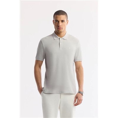 Avva, Erkek Taş Polo Yaka Kırılmaz Yaka, Serin Tutan, Hızlı Kuruyan Pamuklu T-Shirt B001032