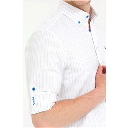 Erkek Saks Uzun Kollu Gömlek