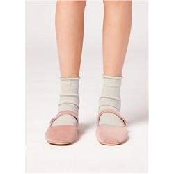 Kurze Socken mit Glitzer für Mädchen