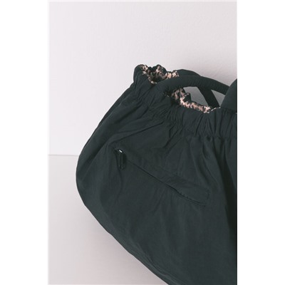 Bolso reversible nylon animal print