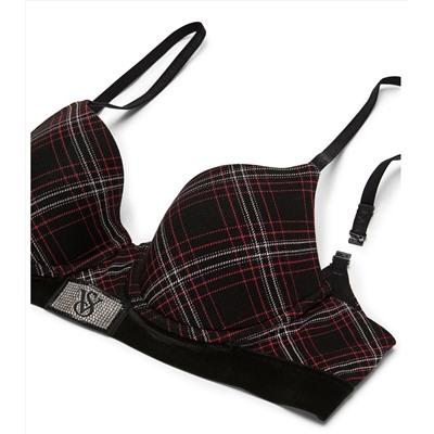 The T-Shirt Shine Patch Velvet Lightly Lined Demi Bra