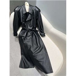 Кожаный плащ из овчины люкс