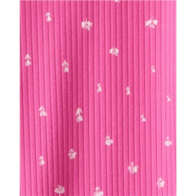 Baby Girl 2-Piece Floral Bodysuit & Pant Set - Pink