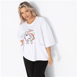 Футболка свободная с карманами, Красота внутри