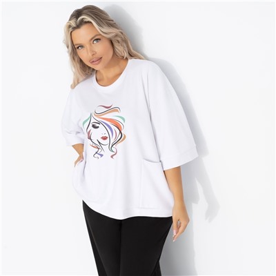 Футболка свободная с карманами, Красота внутри