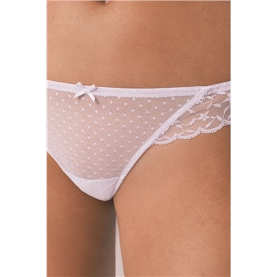 Tanga encaje cintura lila