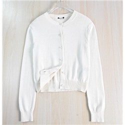 Женский кардиган из хлопковой смеси с жемчужными пуговицами МАССИМО Д