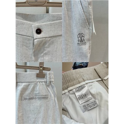 Мужские льняные брюки из комплекта   (5 цветов ) брунелл*о кучинелл*и