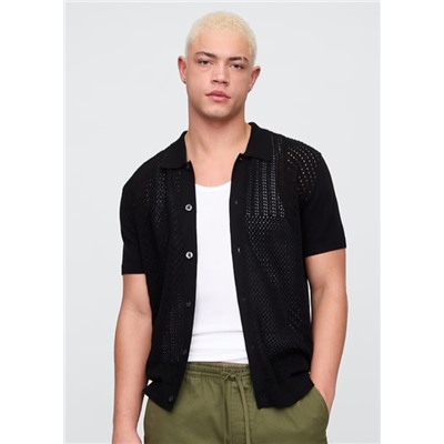 Textured Sweater Vacay Shirt