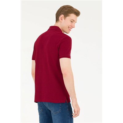 Erkek Plum Basic Polo Yaka Tişört