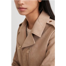 Chaqueta recta bolsillos