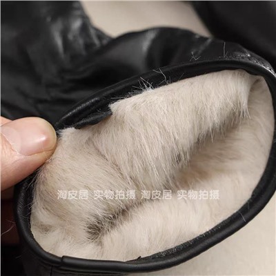 Женские кожаные варежки  Mango*