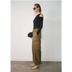 Jeans cargo cintura vuelta